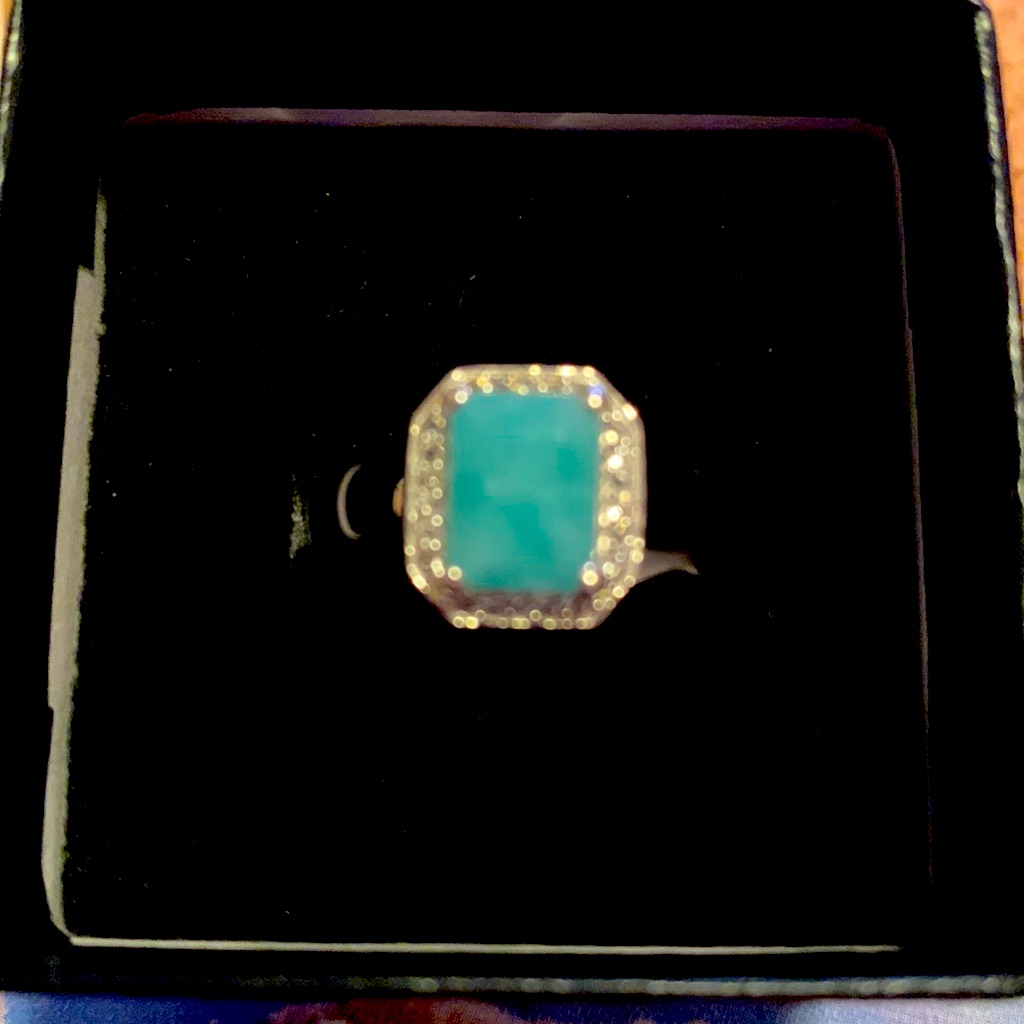 Emerald Topaz Ring